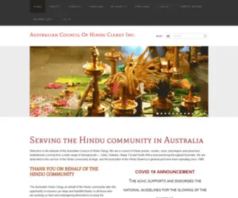 Australiancouncilofhinduclergy.com(Australiancouncilofhinduclergy) Screenshot