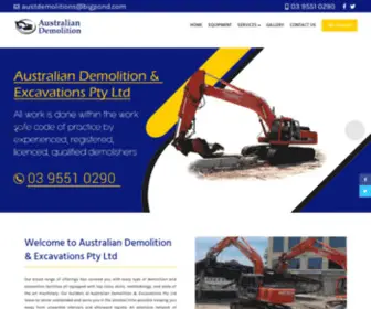 Australiandemolitionandexcavations.com.au(Australian Demolition & Excavations) Screenshot