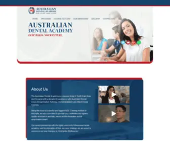 Australiandentalacademy.com.au(Our vision) Screenshot
