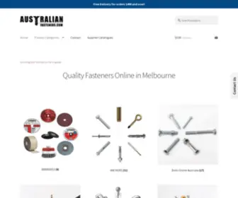 Australianfasteners.com(Fasteners Melbourne) Screenshot