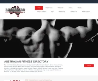 Australianfitnessdirectory.com.au(Australian Fitness Directory) Screenshot