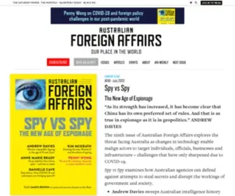 Australianforeignaffairs.com(Australian Foreign Affairs) Screenshot