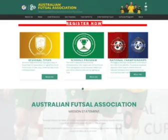 Australianfutsal.com(Australian Futsal Home) Screenshot