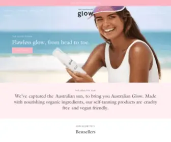 Australianglow.com(Natural Self Tanning) Screenshot