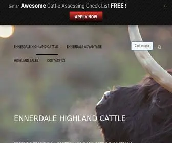 Australianhighlandcattle.com(At Ennerdale we sell Scottish Highland Cattle) Screenshot