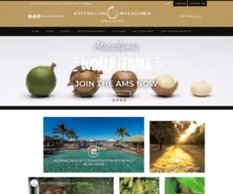 Australianmacadamias.org(Australian Macadamia Society) Screenshot