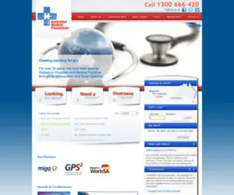 Australianmedicalplacements.com.au(Australian Medical Placements) Screenshot