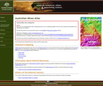 Australianminesatlas.gov.au(Australian Mines Atlas) Screenshot