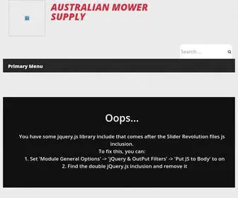 Australianmowersupply.com.au(Australian Mower Supply) Screenshot