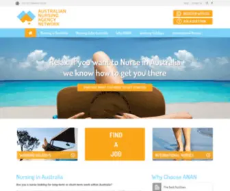 Australiannursingagency.com(Nursing in Australia) Screenshot