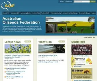 Australianoilseeds.com(Australian Oilseeds Federation) Screenshot