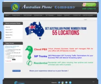 Australianphone.com.au(VoIP (Voice over IP provider)) Screenshot