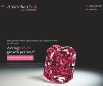 Australianpinkdiamonds.com.au(Argyle Pink Diamonds Investment) Screenshot