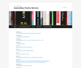 Australianpoetryreview.com.au(Australian Poetry Review) Screenshot