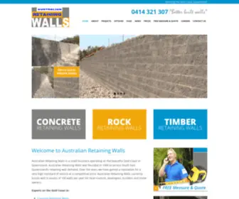 Australianretainingwalls.com.au(Australian Retaining Walls) Screenshot