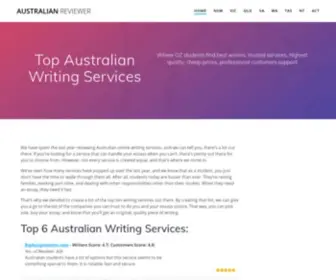 Australianreviewer.com(Best Writing Services in Australia With Detailed Reviews) Screenshot