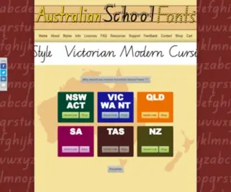 Australianschoolfonts.com.au(Australian School Fonts) Screenshot