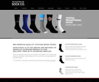 Australiansockco.com.au(Custom Made Socks) Screenshot