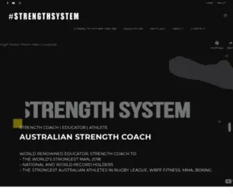 Australianstrengthcoach.com(Australian Strength Coach) Screenshot