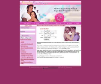 Australiansugardaddy.com.au(The Best Sugar Daddy Dating & Sugar Baby Personals in Australia) Screenshot