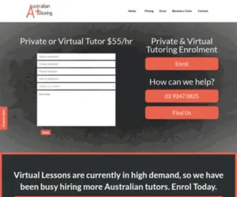 Australiantutoring.com.au(Australian Tutoring Company) Screenshot