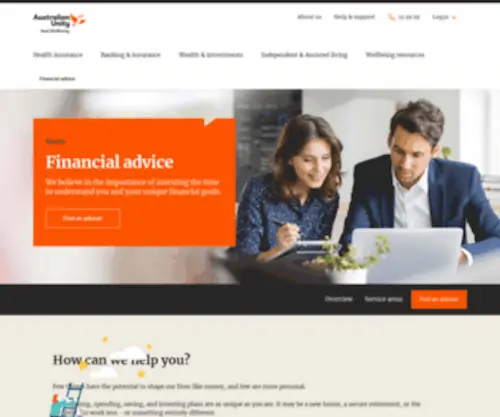 Australianunitypfs.com.au(Financial advice) Screenshot