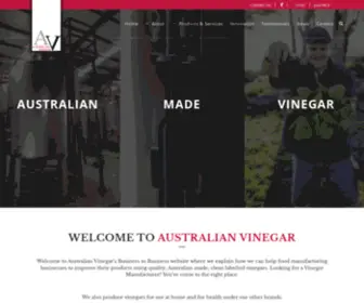 Australianvinegar.com(Vinegar Manufacturer) Screenshot