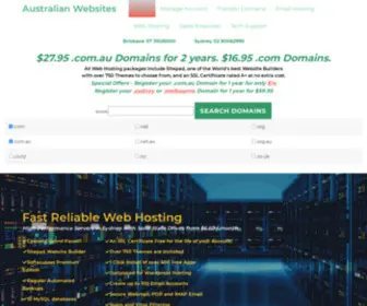 Australianwebsites.com.au(Domain registration) Screenshot
