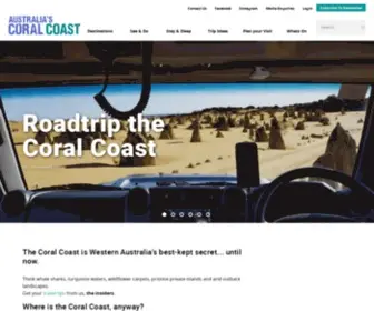 Australiascoralcoast.com(Western Australia's Coral Coast) Screenshot