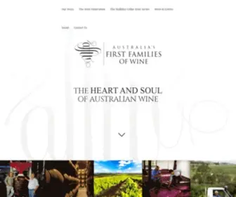 Australiasfirstfamiliesofwine.com.au(Australia's First Families of Wine) Screenshot