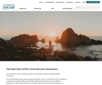 Australiassouthwest.com(WA's South West) Screenshot