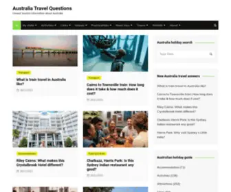 Australiatravelquestions.com(Australia Travel Questions) Screenshot