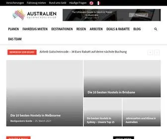 Australien-Backpackersguide.com(AUSTRALIEN Backpackers Guide) Screenshot