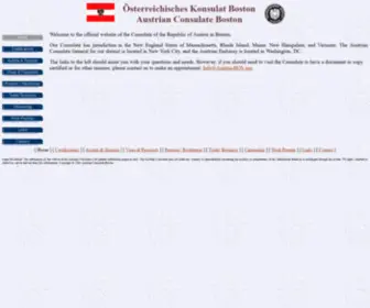 Austria-Bos.org(Austrian Consulate Boston Home) Screenshot