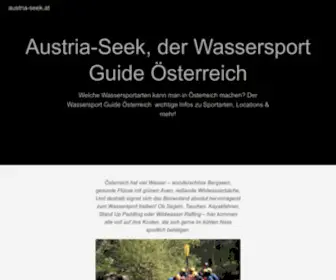 Austria-Seek.at(Wassersport Guide Österreich) Screenshot