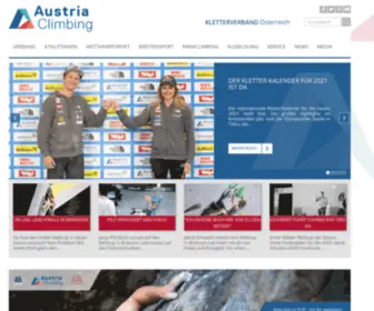 Austriaclimbing.com(Austria Climbing • Kletterverband Österreich) Screenshot