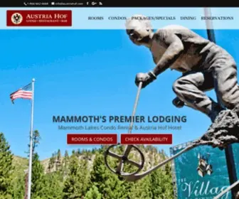 Austriahof.com(Mammoth Lakes Lodging) Screenshot