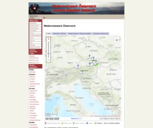 Austrian-Weather.com(Wetternetzwerk Österreich) Screenshot