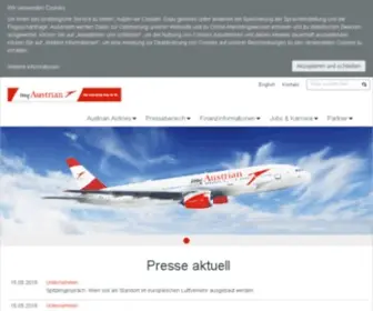 Austrianairlines.ag(Austrian Airlines) Screenshot