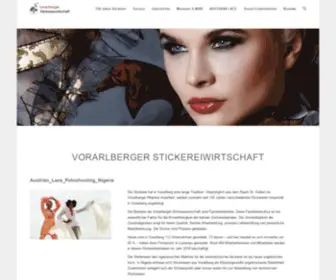 Austrianembroideries.com(Vorarlberger Stickereiwirtschaft) Screenshot