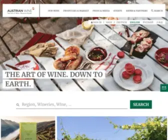 Austrianwine.com(Presenting Austria's Wine Country: Small is beautiful) Screenshot