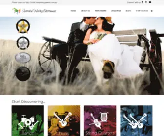 Ausweddingentertainment.com.au(Australian Wedding Entertainment) Screenshot