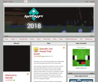 Autcraft.com(The Minecraft server specifically for children with autism and their families) Screenshot
