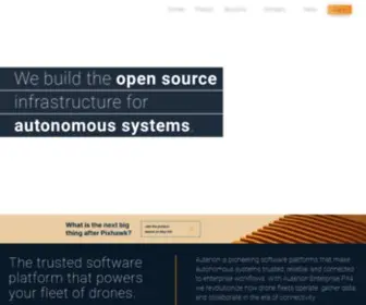 Auterion.com(The drone software platform built for enterprise) Screenshot