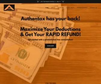 Authentax.com(Tax Service) Screenshot