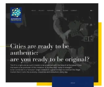 Authenti-City.eu(Home en) Screenshot