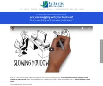 Authentic-Alternatives.com(Online Business Coach &amp; Consultant) Screenshot