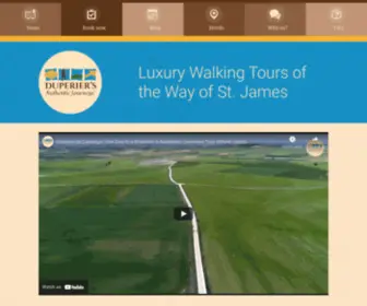 Authentic-Journeys.com(Luxury Walking Tours of the Way of St) Screenshot