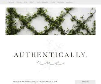 Authenticallyrue.com(Fashion & Lifestyle Blog) Screenshot