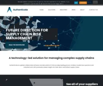 Authenticateis.com(Supply Chain Mapping Software) Screenshot